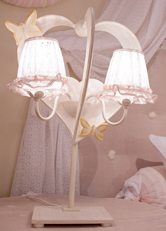 <strong>2142</strong> heart table lamp, 2 lights
L. 40 x P. 22 x H. 57 cm